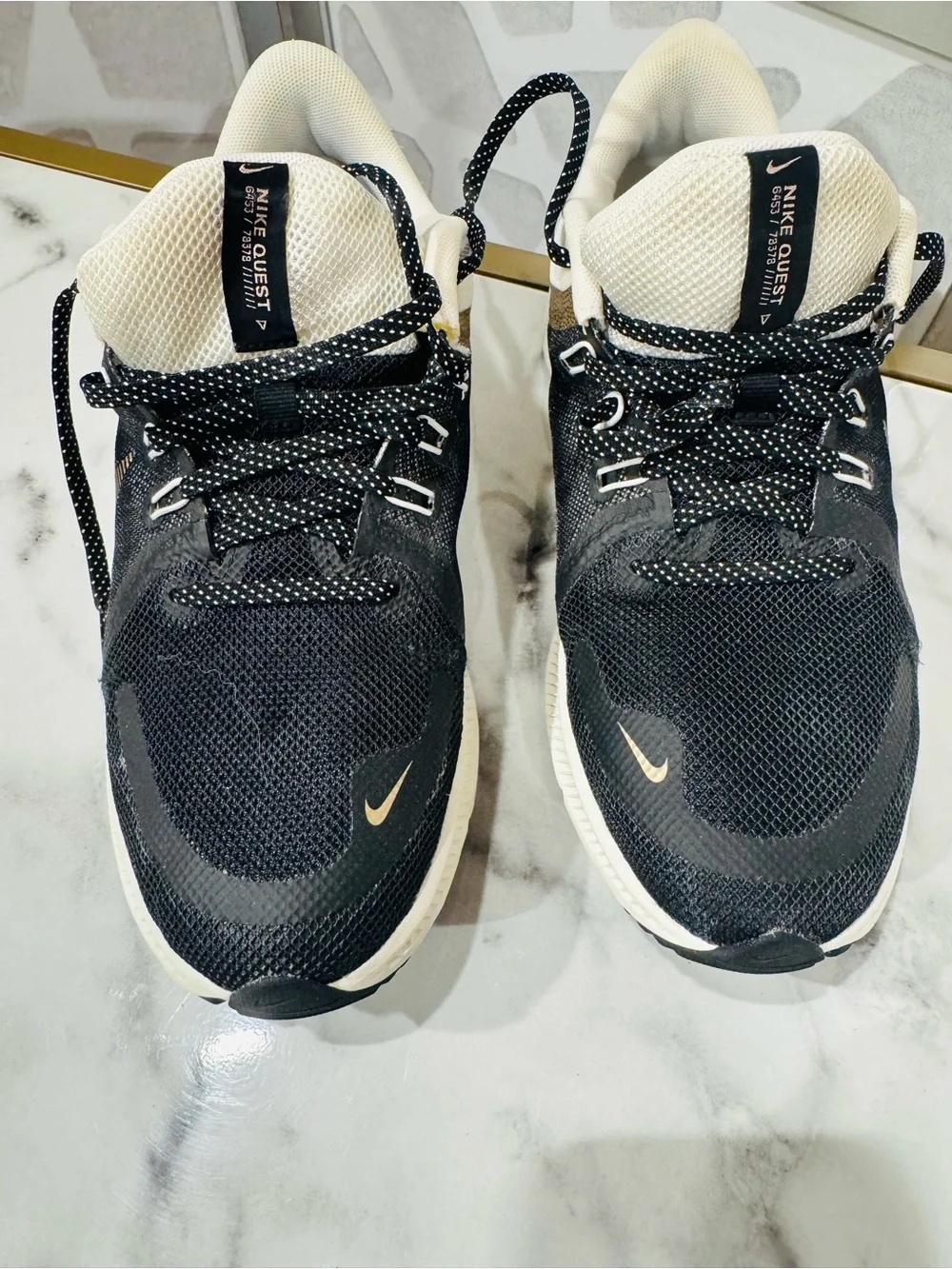 Nike Women’s Black, Cream & Gold Running Sneakers